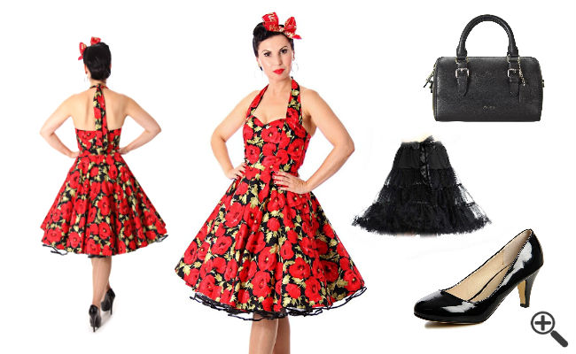 50Er Jahre Tanz Kleid Zum Petticoat Rockabilly günstig Online kaufen – jetzt bis zu -87% sparen!